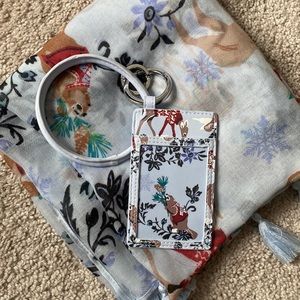 Vera Bradley- winter scarf and wristlet ID holder